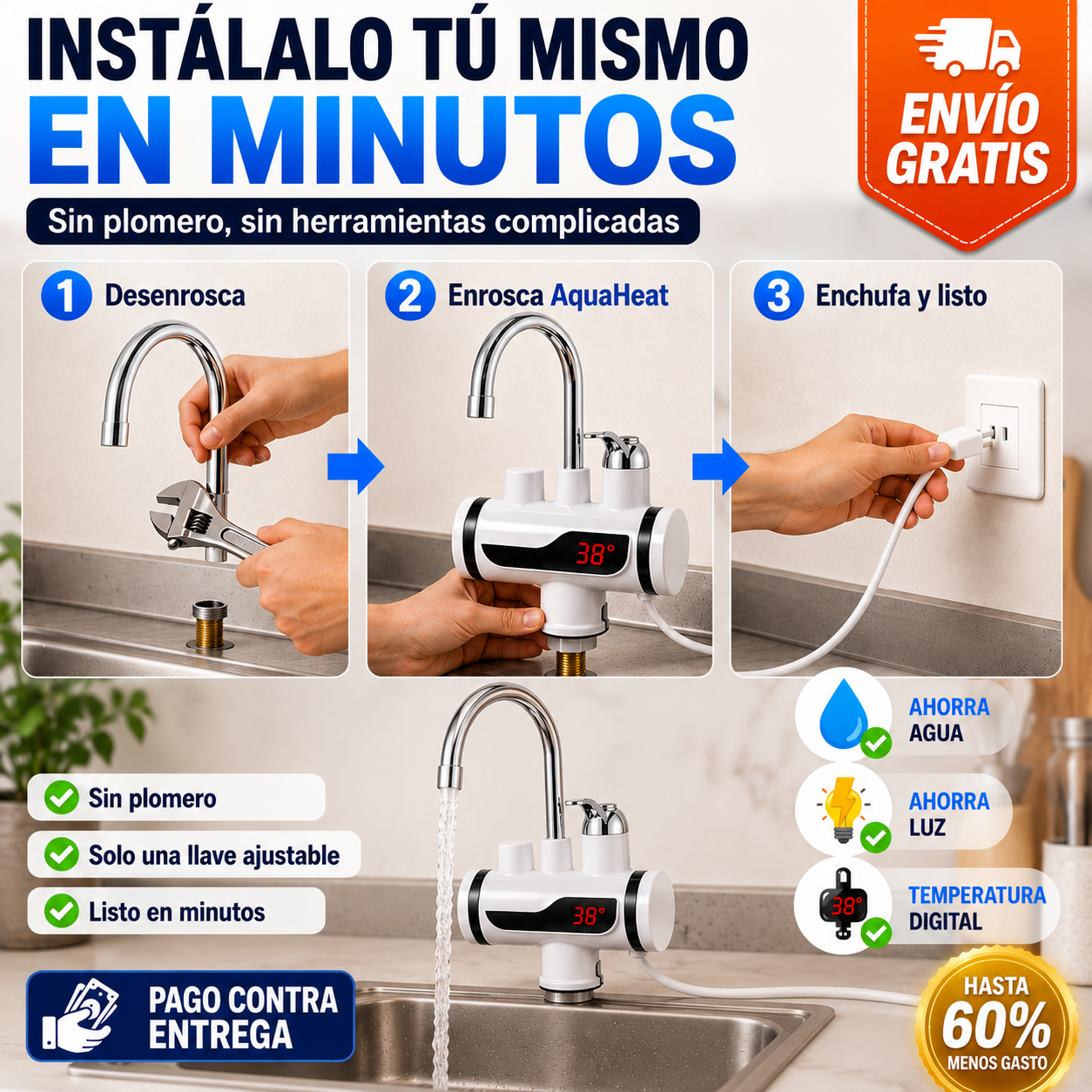 AquaHeat | Agua Caliente al Instante Sin Esperar