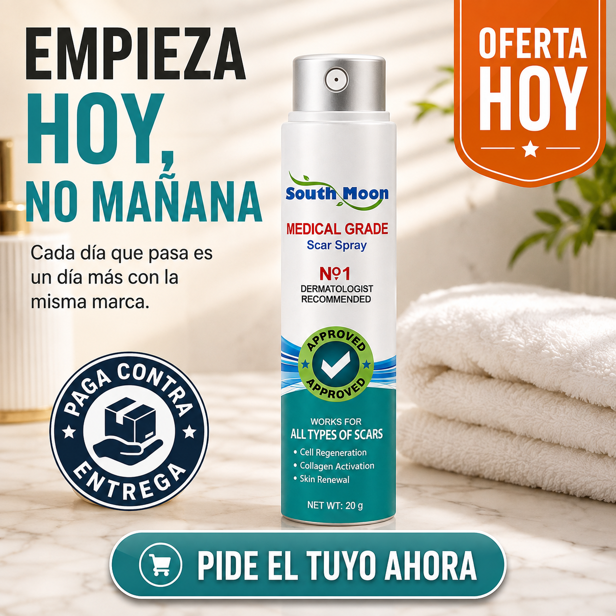 South Moon Scar Spray | Cicatrices Menos Visibles en Semanas