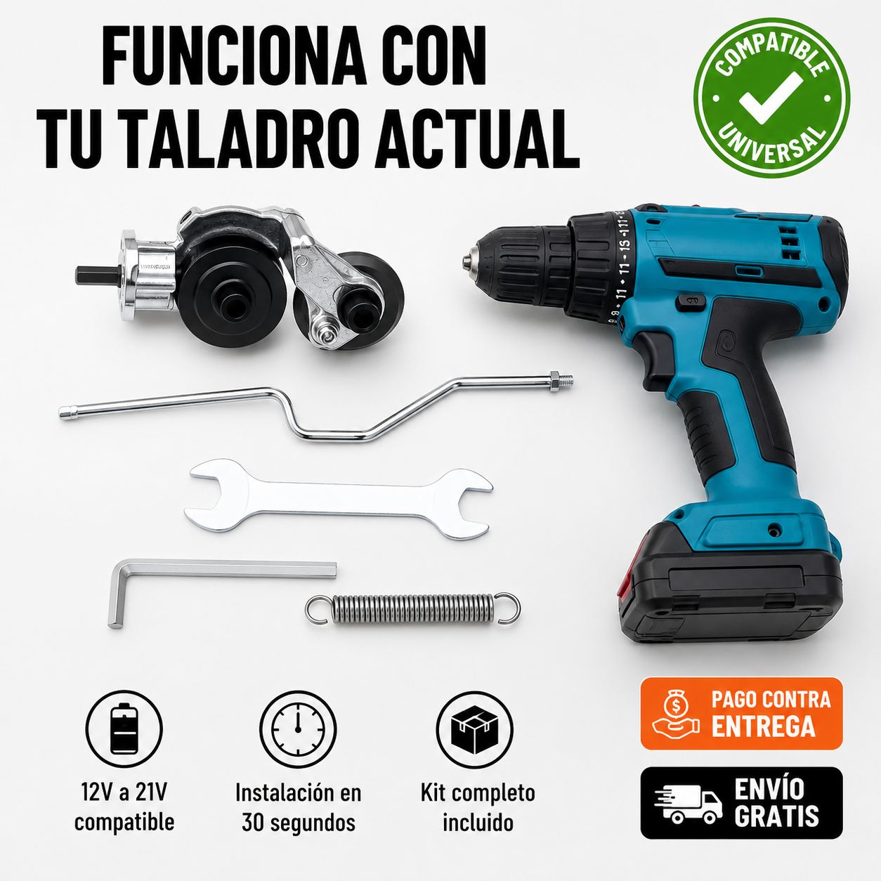 MetalForce | Convierte Tu Taladro en una Cizalla Profesional