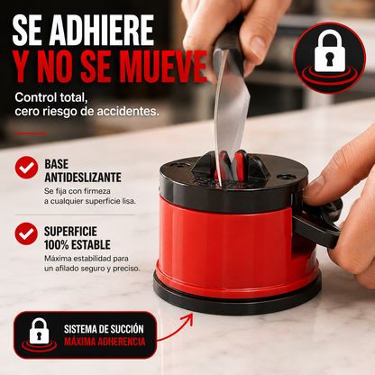 Afilador de Cuchillos con Succión | Filo Perfecto en Segundos
