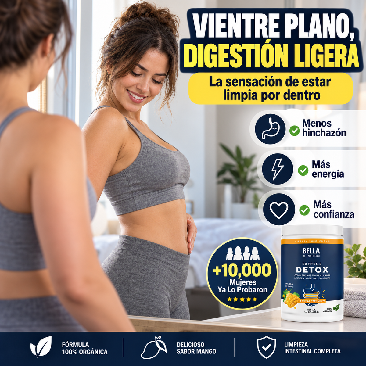 Bella Extreme Detox | Vientre Plano y Digestión Ligera Desde la Primera Semana