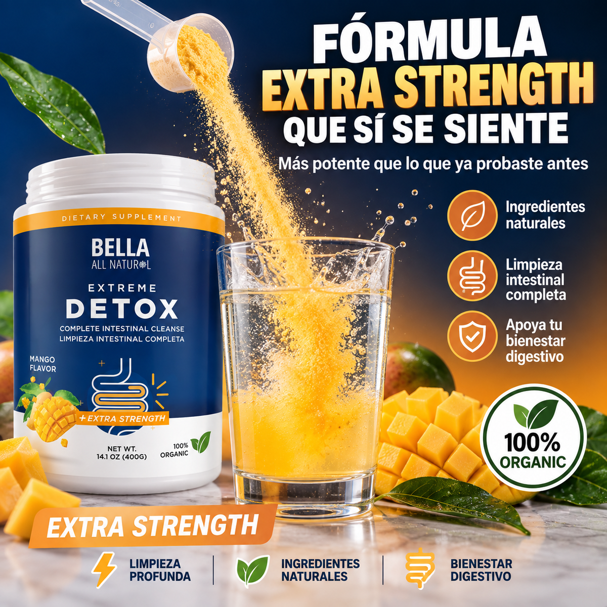 Bella Extreme Detox | Vientre Plano y Digestión Ligera Desde la Primera Semana