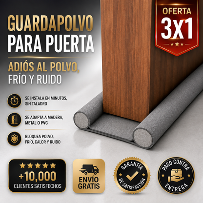3x1 Guardapolvo para Puerta 90 cm | Adiós al Polvo, Frío y Ruido