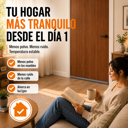 3x1 Guardapolvo para Puerta 90 cm | Adiós al Polvo, Frío y Ruido