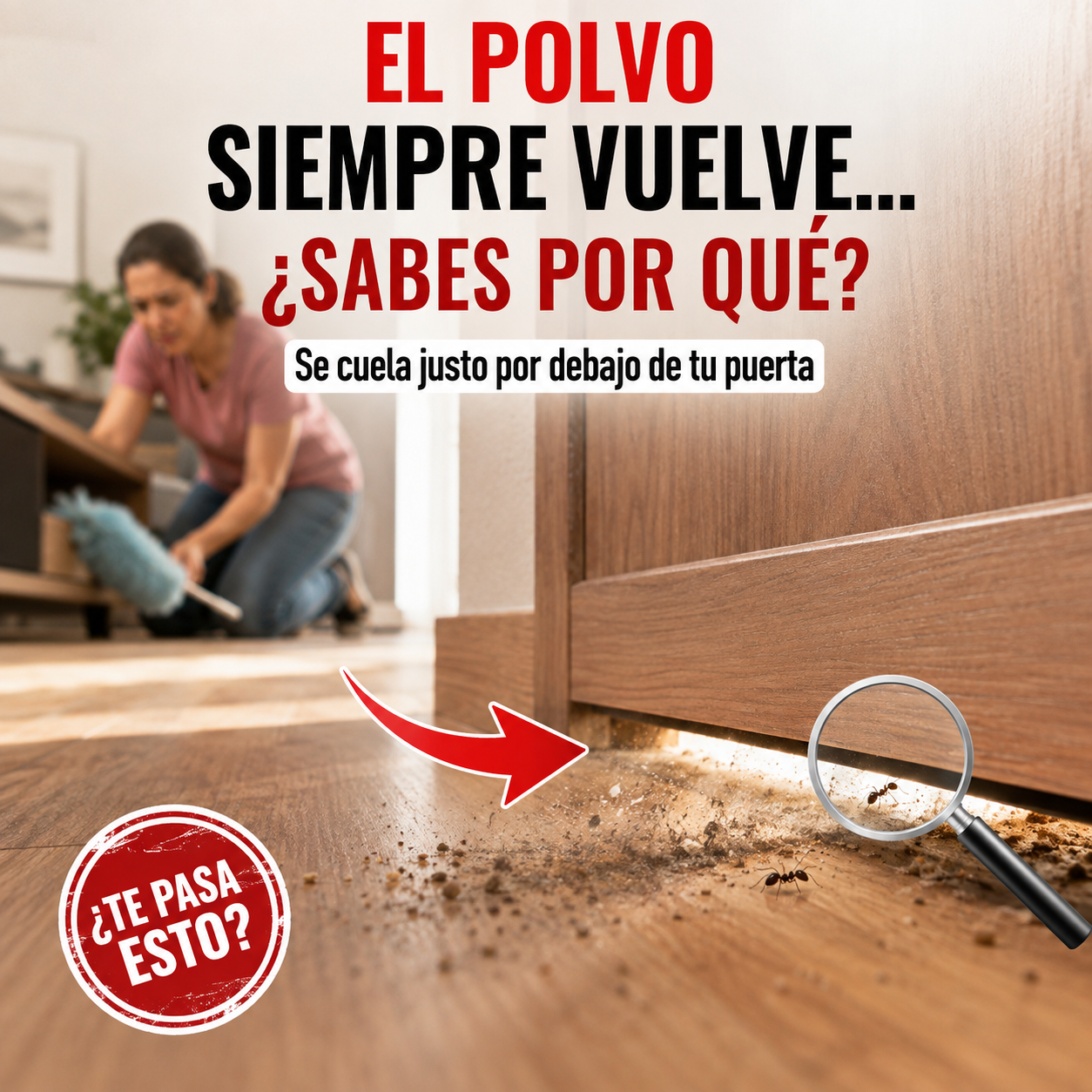 3x1 Guardapolvo para Puerta 90 cm | Adiós al Polvo, Frío y Ruido