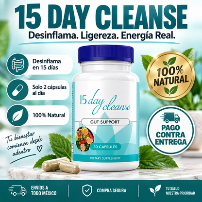 15 Day Cleanse | Adiós a la Pesadez en Solo 15 Días