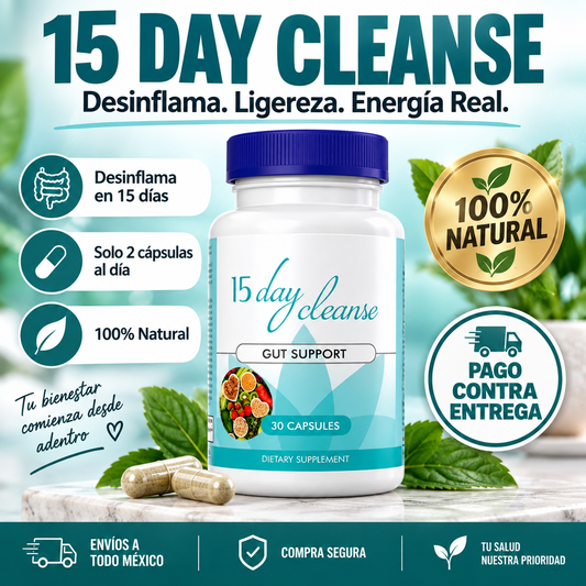 15 Day Cleanse | Adiós a la Pesadez en Solo 15 Días