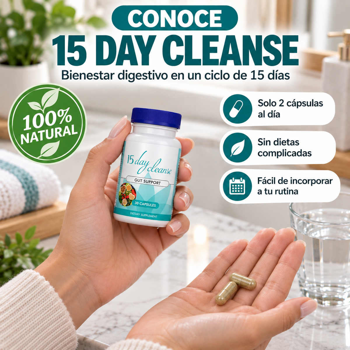 15 Day Cleanse | Adiós a la Pesadez en Solo 15 Días