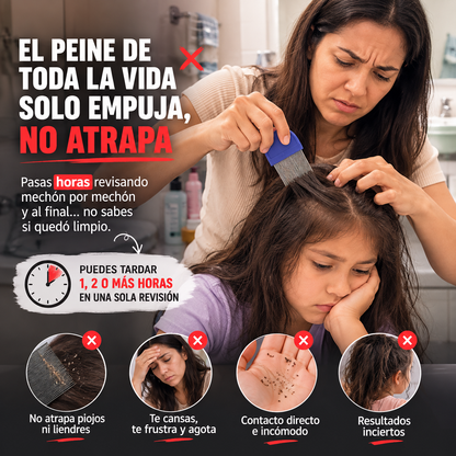 Peine Eléctrico Antipiojos | Aspira Piojos y Liendres al Instante