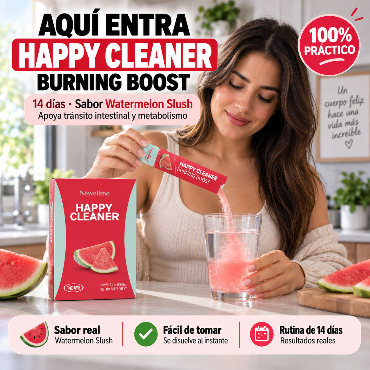 Happy Cleaner Burning Boost | Digestión Ligera, Metabolismo Activo