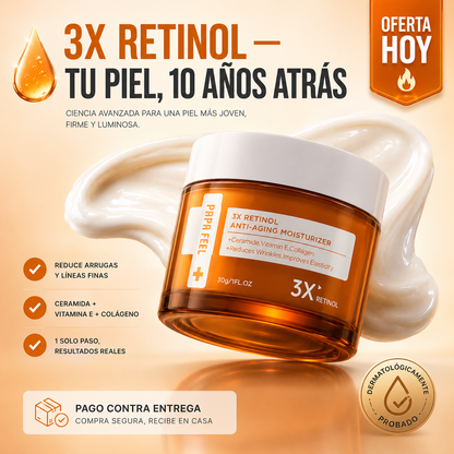 PAPA FEEL 3X Retinol | Piel Más Tersa y Renovada Mientras Duermes