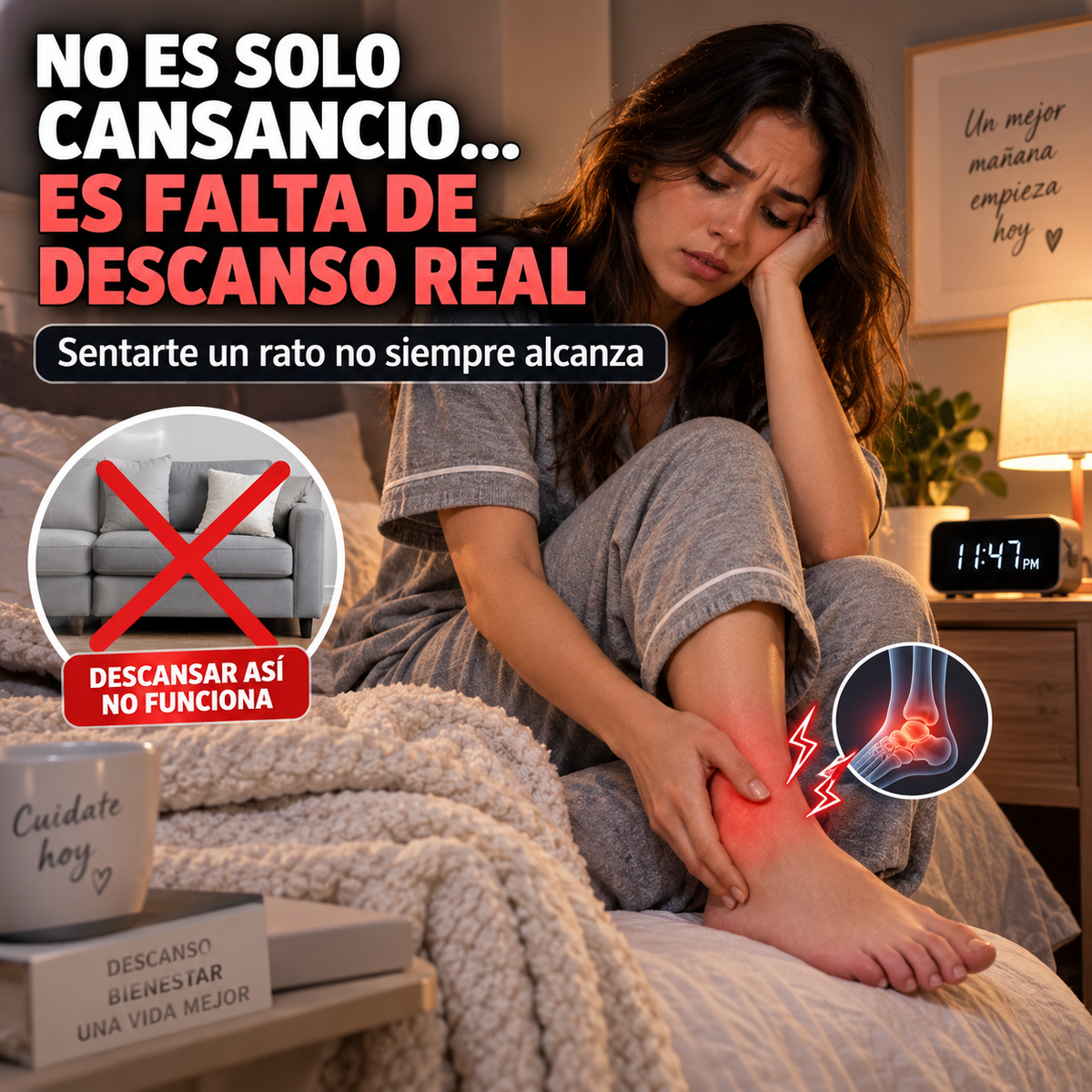 Masajeador de Tobillos con Calor | Relajación Instantánea para Pies Agotados