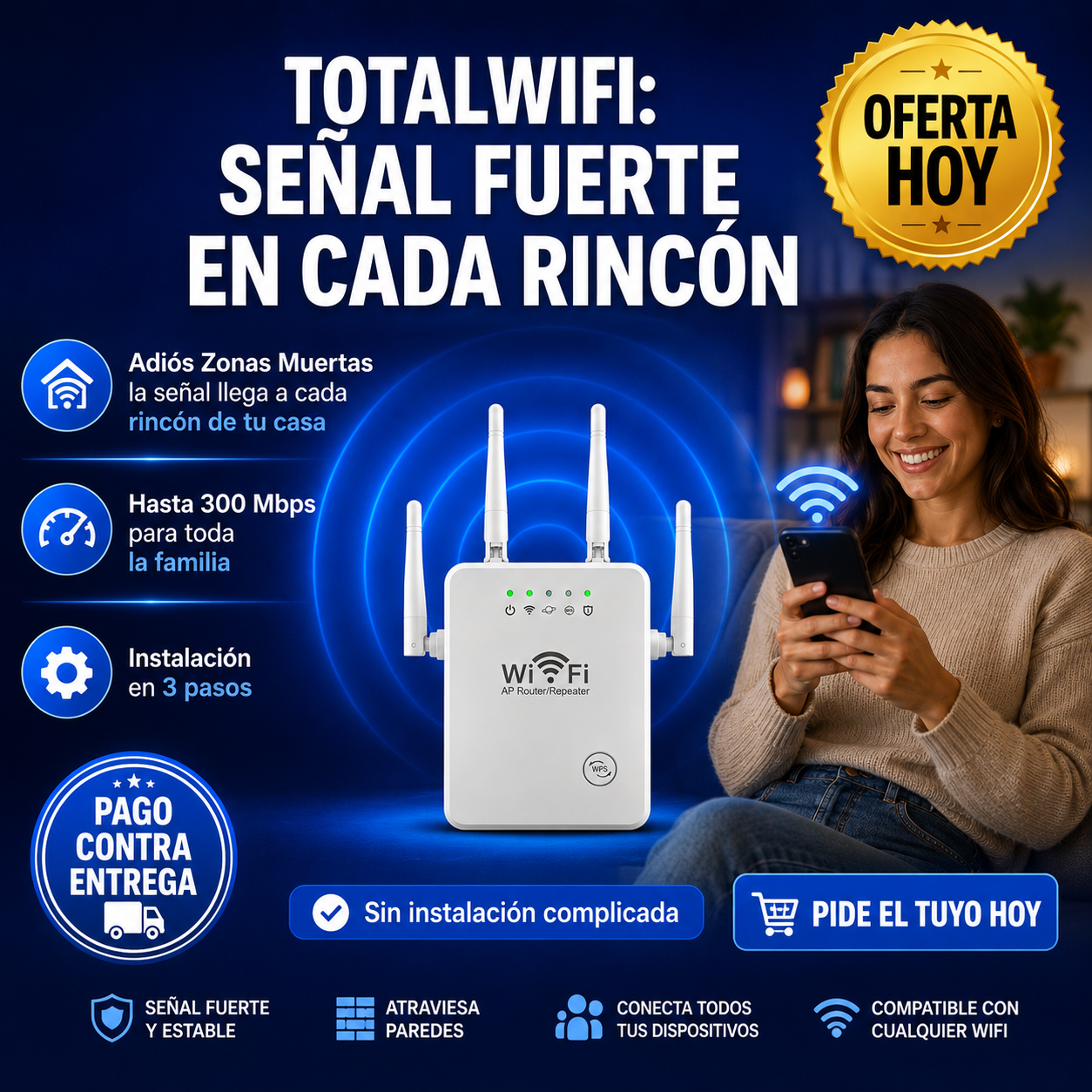 Repetidor TotalWifi | WiFi En Cada Rincon De Tu Casa