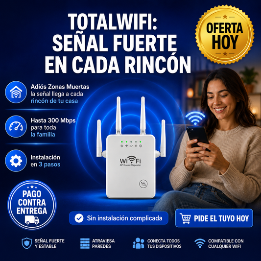 Repetidor TotalWifi | WiFi En Cada Rincon De Tu Casa
