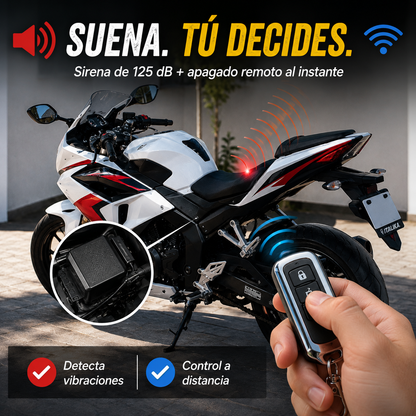 Alarma Antirrobo para Moto | Sonido, Encendido/Apagado A Distancia