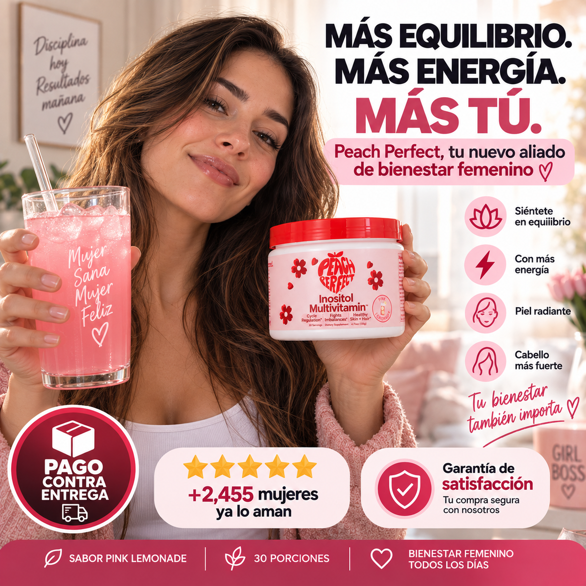 Peach Perfect Inositol | Equilibrio Femenino en Cada Vaso