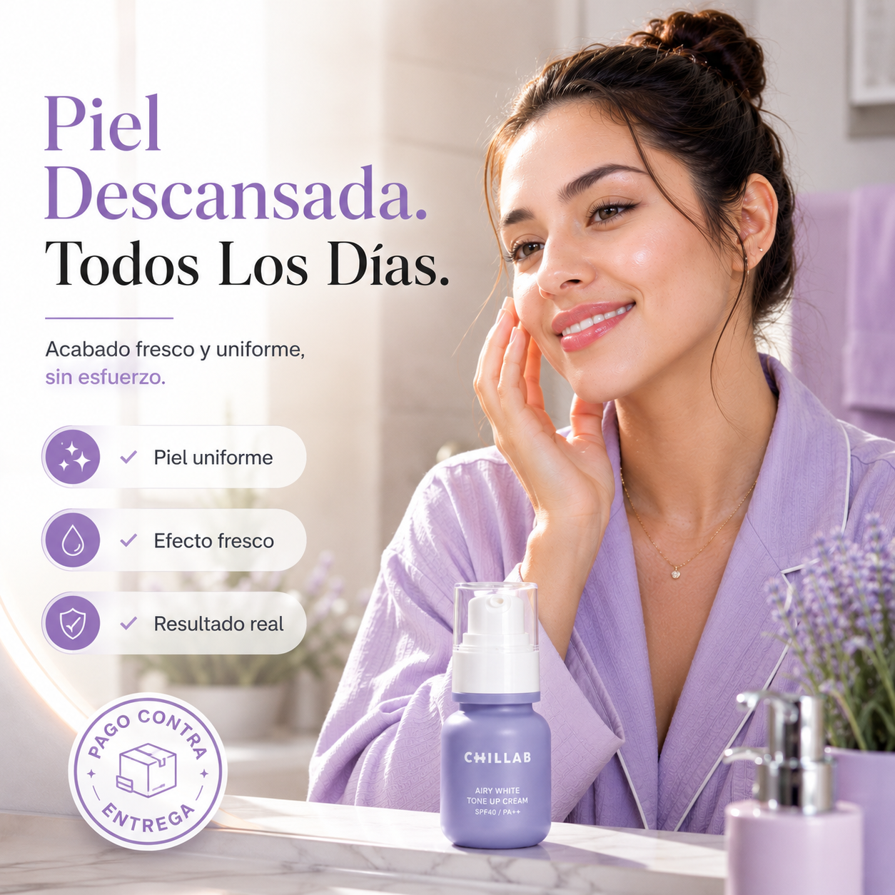 Chillab Tone Up Cream | Piel Luminosa al Instante