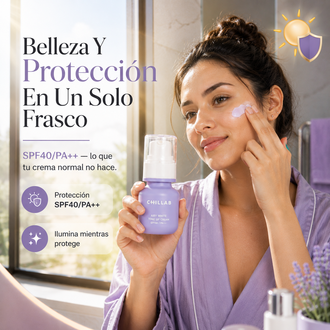 Chillab Tone Up Cream | Piel Luminosa al Instante