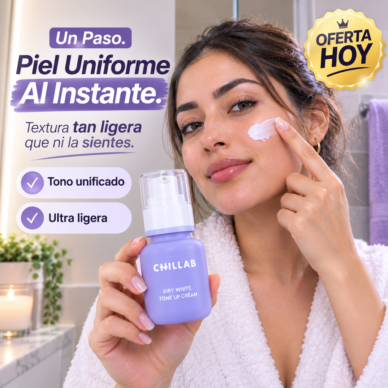 Chillab Tone Up Cream | Piel Luminosa al Instante