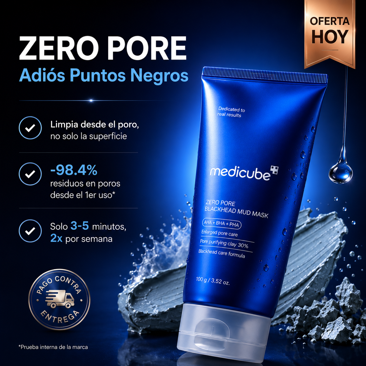 Medicube Zero Pore Mud Mask | Poros Limpios en Minutos