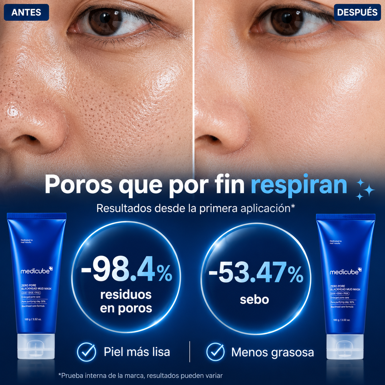 Medicube Zero Pore Mud Mask | Poros Limpios en Minutos