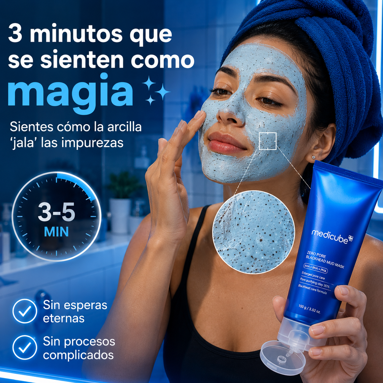 Medicube Zero Pore Mud Mask | Poros Limpios en Minutos