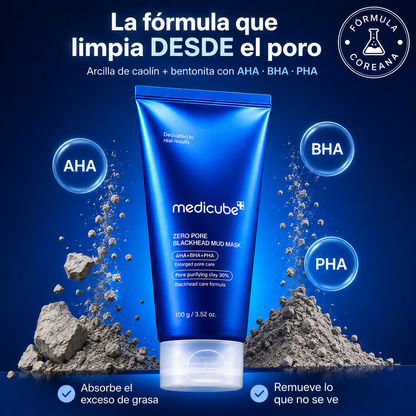 Medicube Zero Pore Mud Mask | Poros Limpios en Minutos