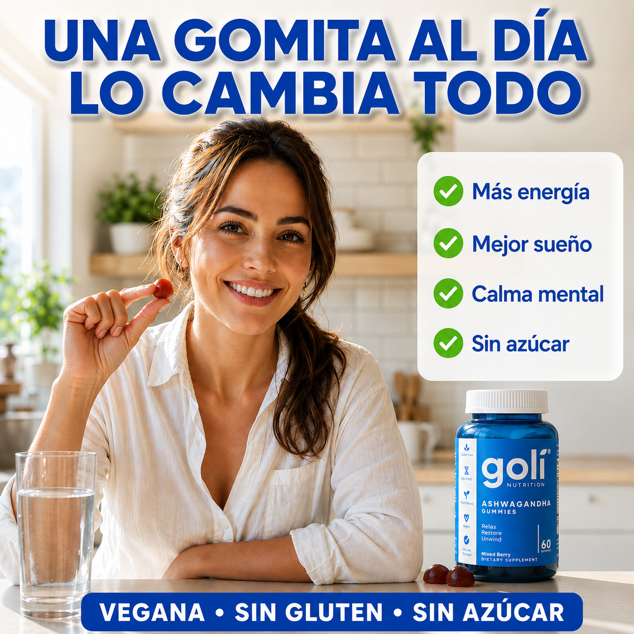 Goli Ashwagandha | Adiós al Estrés, Ansiedad, Insomnio
