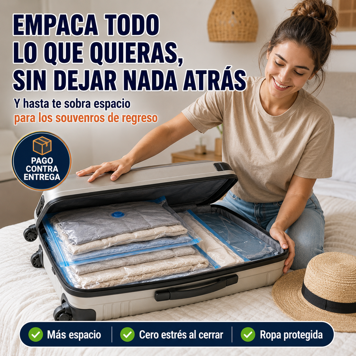 Bolsas al Vacío | Hasta 3 Veces Más Espacio