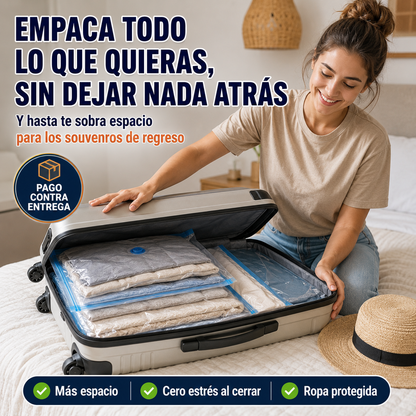 Bolsas al Vacío | Hasta 3 Veces Más Espacio