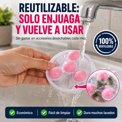 Filtro Atrapa Pelusas para Lavadora | Ropa Limpia Sin Pelusas Ni Pelo de Mascota