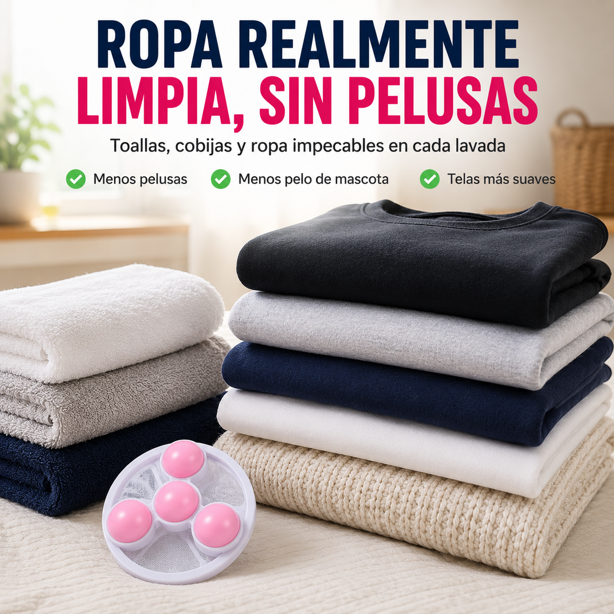 Filtro Atrapa Pelusas para Lavadora | Ropa Limpia Sin Pelusas Ni Pelo de Mascota