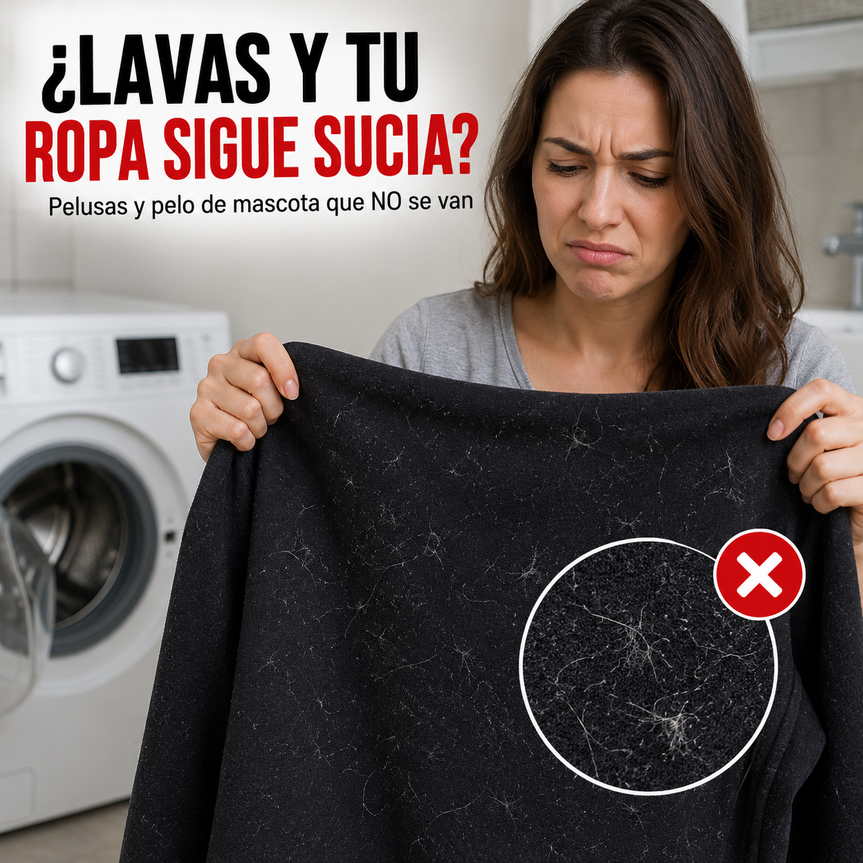 Filtro Atrapa Pelusas para Lavadora | Ropa Limpia Sin Pelusas Ni Pelo de Mascota