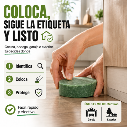 12 Pastillas MoonSpry® Rodent Repellent | Aleja a los Roedores de tu Hogar Sin Complicaciones