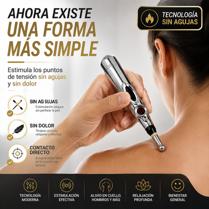 Pluma Electro Acupuntura | Relajación Instantánea Sin Agujas