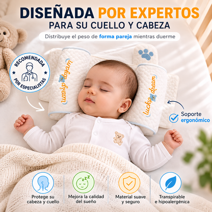 Almohada Moldeadora | Previene Cabeza Plana Desde el Primer Mes