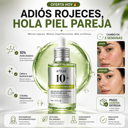 Sérum Anua Ácido Azelaico 10% | Adiós Rojeces en Días