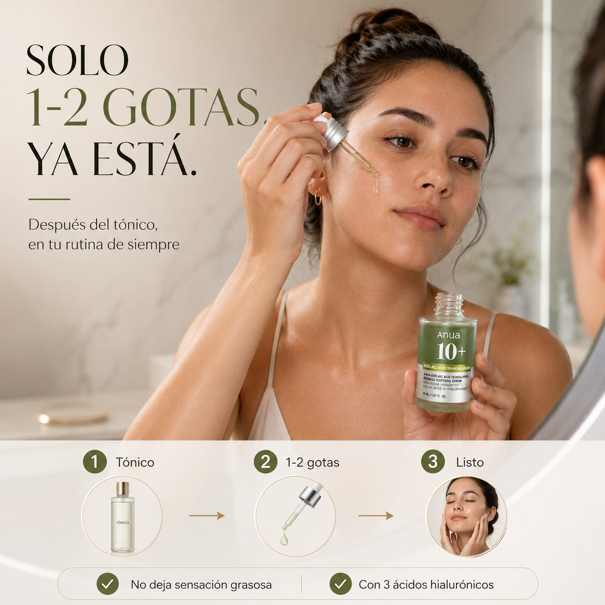 Sérum Anua Ácido Azelaico 10% | Adiós Rojeces en Días