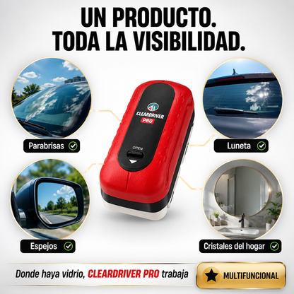 Clear Driver Pro | Visibilidad Total en 3 Minutos Elimina Humedad y Grasa