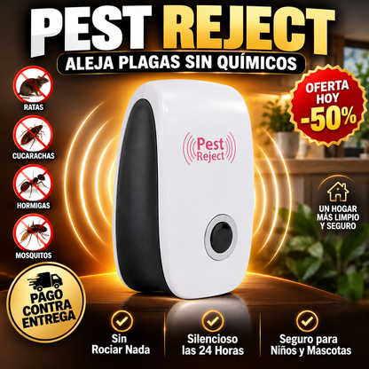 Pest Reject | Ahuyenta Plagas Sin Aerosoles Ni Químicos