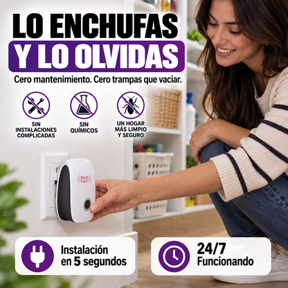 Pest Reject | Ahuyenta Plagas Sin Aerosoles Ni Químicos