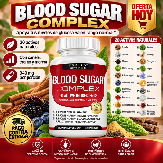 Blood Sugar Complex | Apoyo Diario a tu Metabolismo