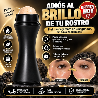 Rodillo Facial Absorbente De Grasa — Matifica Tu Piel Al Instante