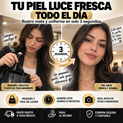 Rodillo Facial Absorbente De Grasa — Matifica Tu Piel Al Instante