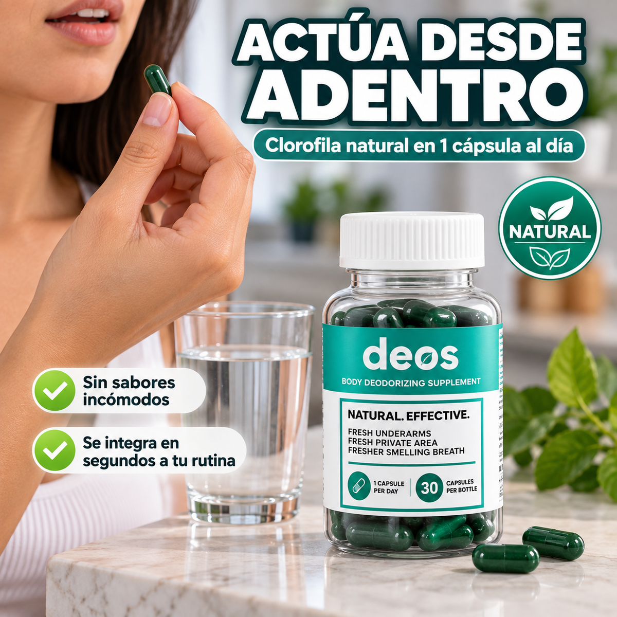 DEOS Clorofila | Frescura Desde Adentro, Todo el Día
