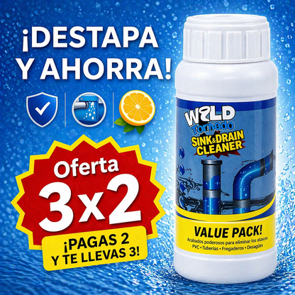 Wild Tornado 🌪️ Destapa tu drenaje en 20 minutos SIN gastar en plomero