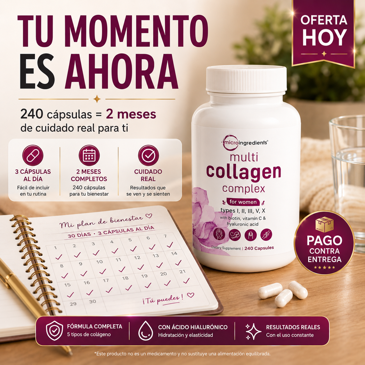 Multi Collagen Complex | Piel Firme y Joven Desde Adentro