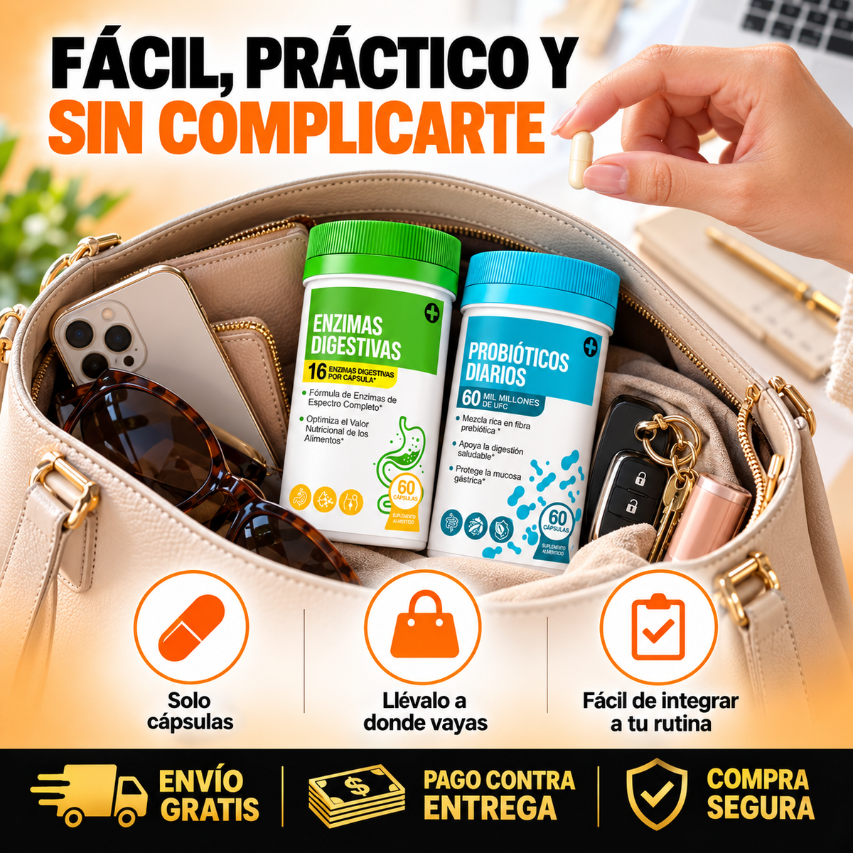 Kit Digestivo Enzimas + Probióticos | Apoyo Diario Para Tu Digestión