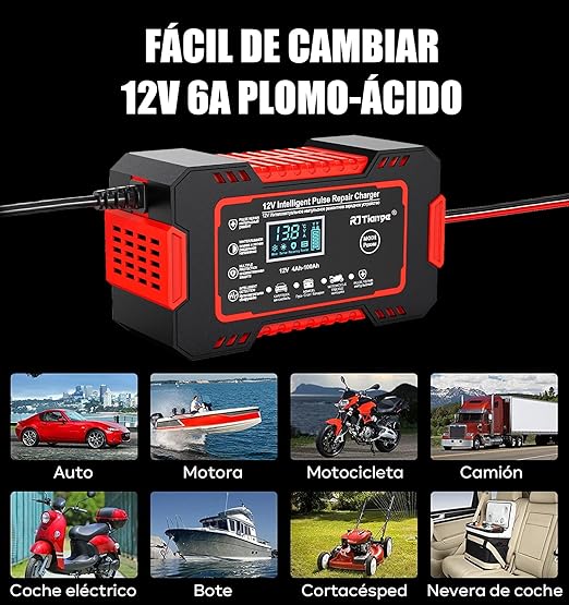 🚗 Cargador de Batería | EnergyMax ⚡