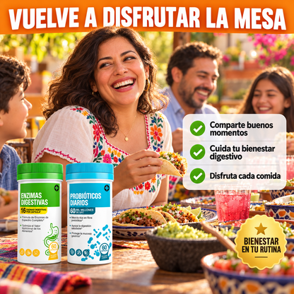 Kit Digestivo Enzimas + Probióticos | Apoyo Diario Para Tu Digestión